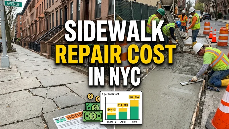 What Is Sidewalk Repair Cost in NYC? Complete Guide