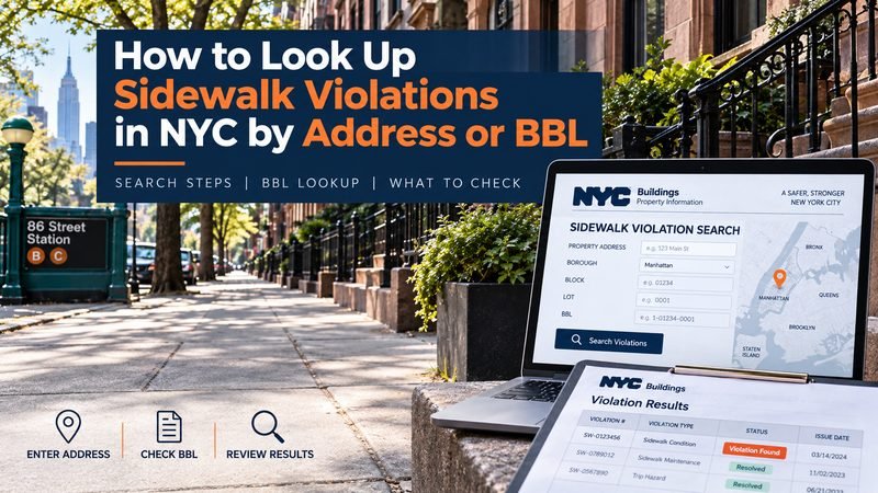 nyc sidewalk violation search by address
